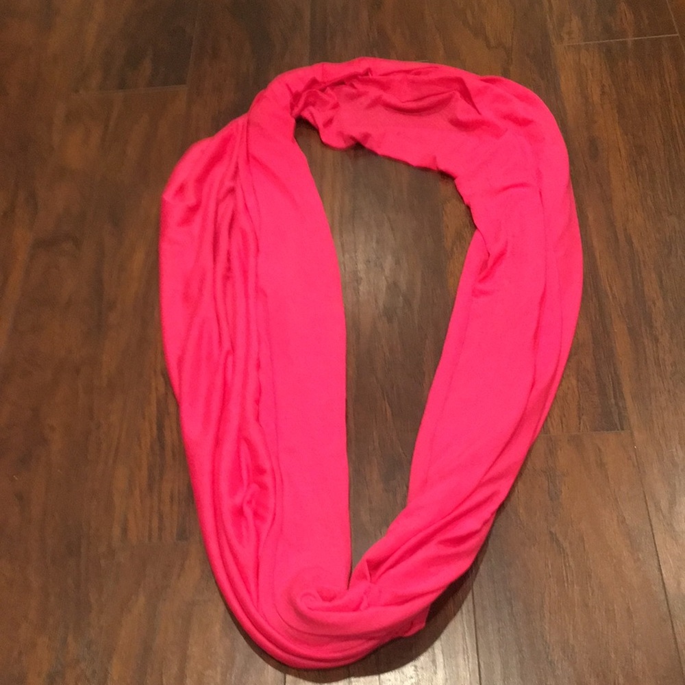 All About U pink infinity scarf